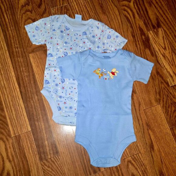 Y2K Disney Baby Boy Disney Winnie The Pooh Bodysuit Set 0-3 NEW - Picture 7 of 12